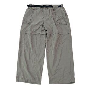 L.L. Bean Convertible Hiking Pants Men’s Size XL Khaki Insect Shield Belt 0AJV5